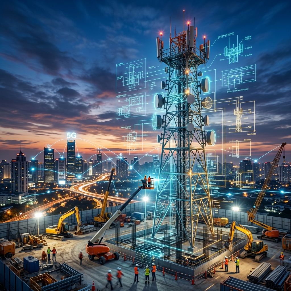 Construcción de Sitios Celulares y Torres RF